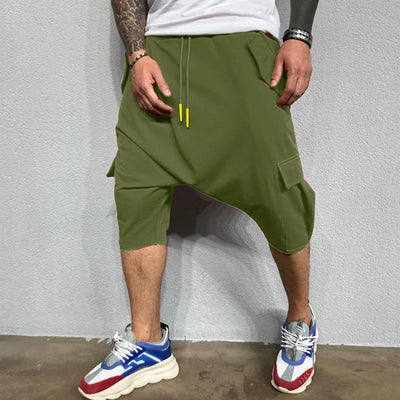 Men's Hip Hop Casual Cropped Sweatpants