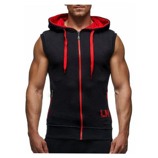 BeckyWalk Men's Casual Hooded Tank Top - Trendex Fashion#BeckyWalk Men's Casual Hooded Tank Top