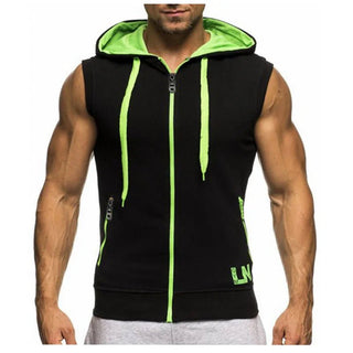 BeckyWalk Men's Casual Hooded Tank Top - Trendex Fashion#BeckyWalk Men's Casual Hooded Tank Top