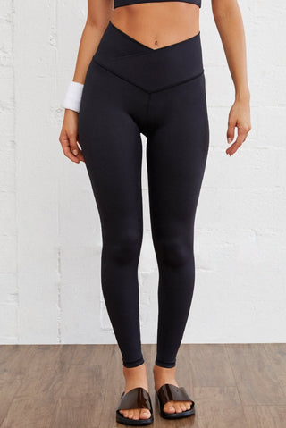 Black Arched Waist Seamless Active Leggings - Trendex Fashion#Black Arched Waist Seamless Active Leggings